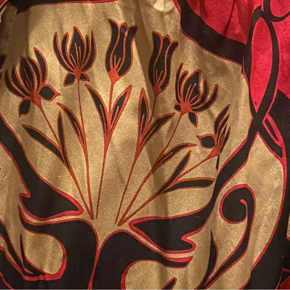 CAbi Colorful Silk Dress XS Abstract Print Statement Mini - Picture 2 of 4